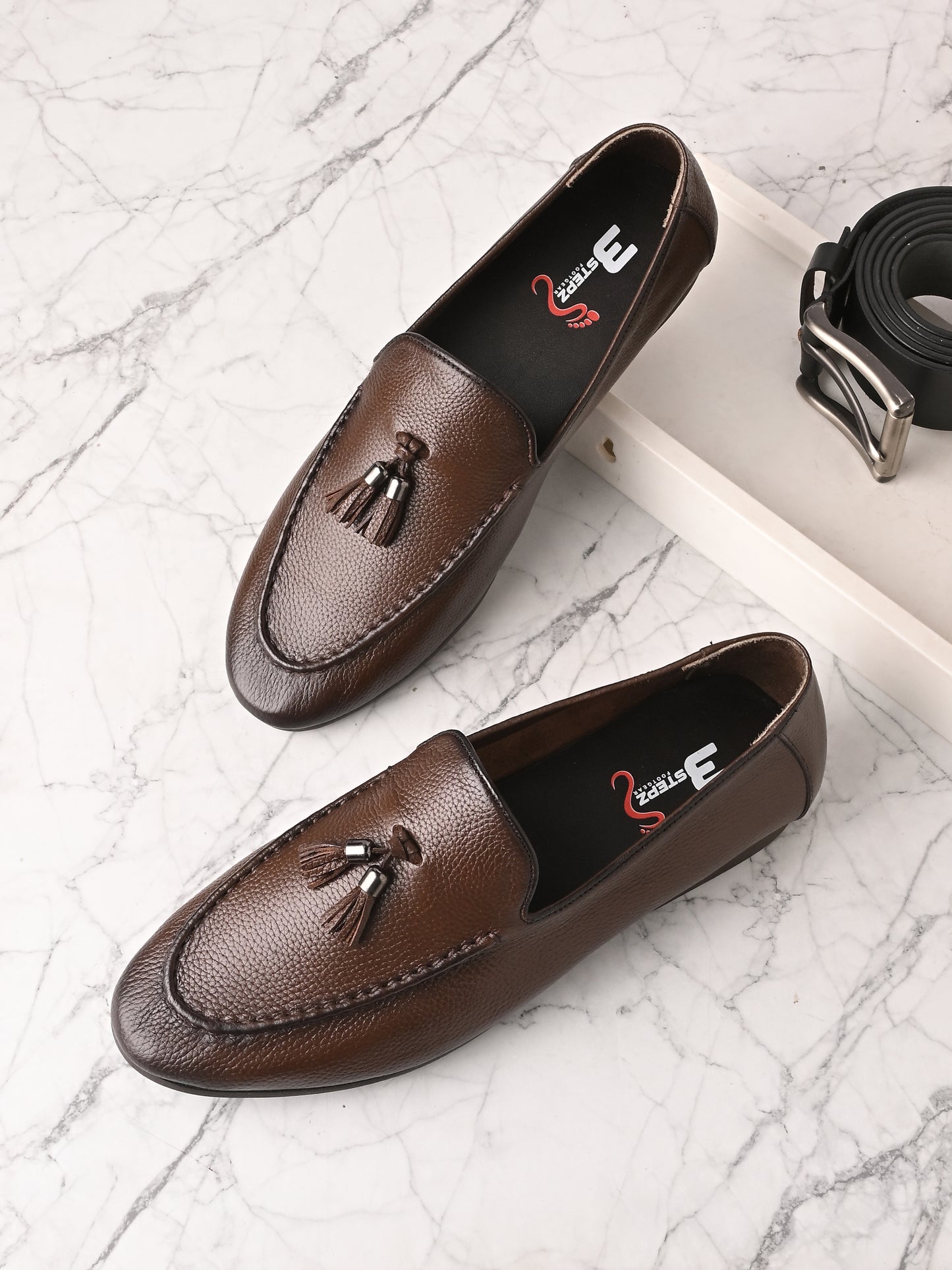 Premium Genuine Leather Tassel Loafers for Men