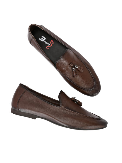 Premium Genuine Leather Tassel Loafers for Men
