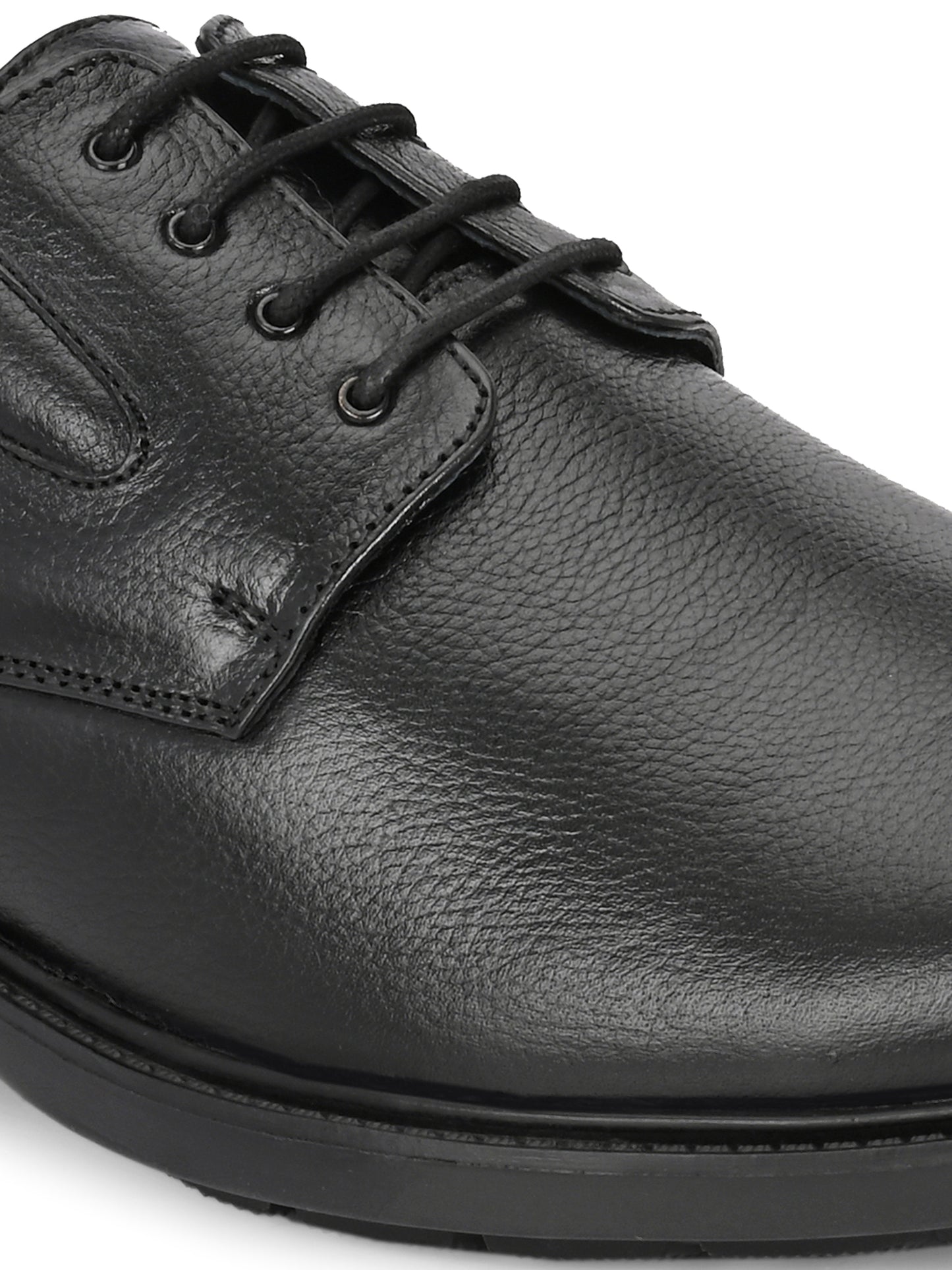 Premium Textured Leather Lace-Up Formal Shoes for Men | Elegant Dark Brown/Black Executive Derby Shoes