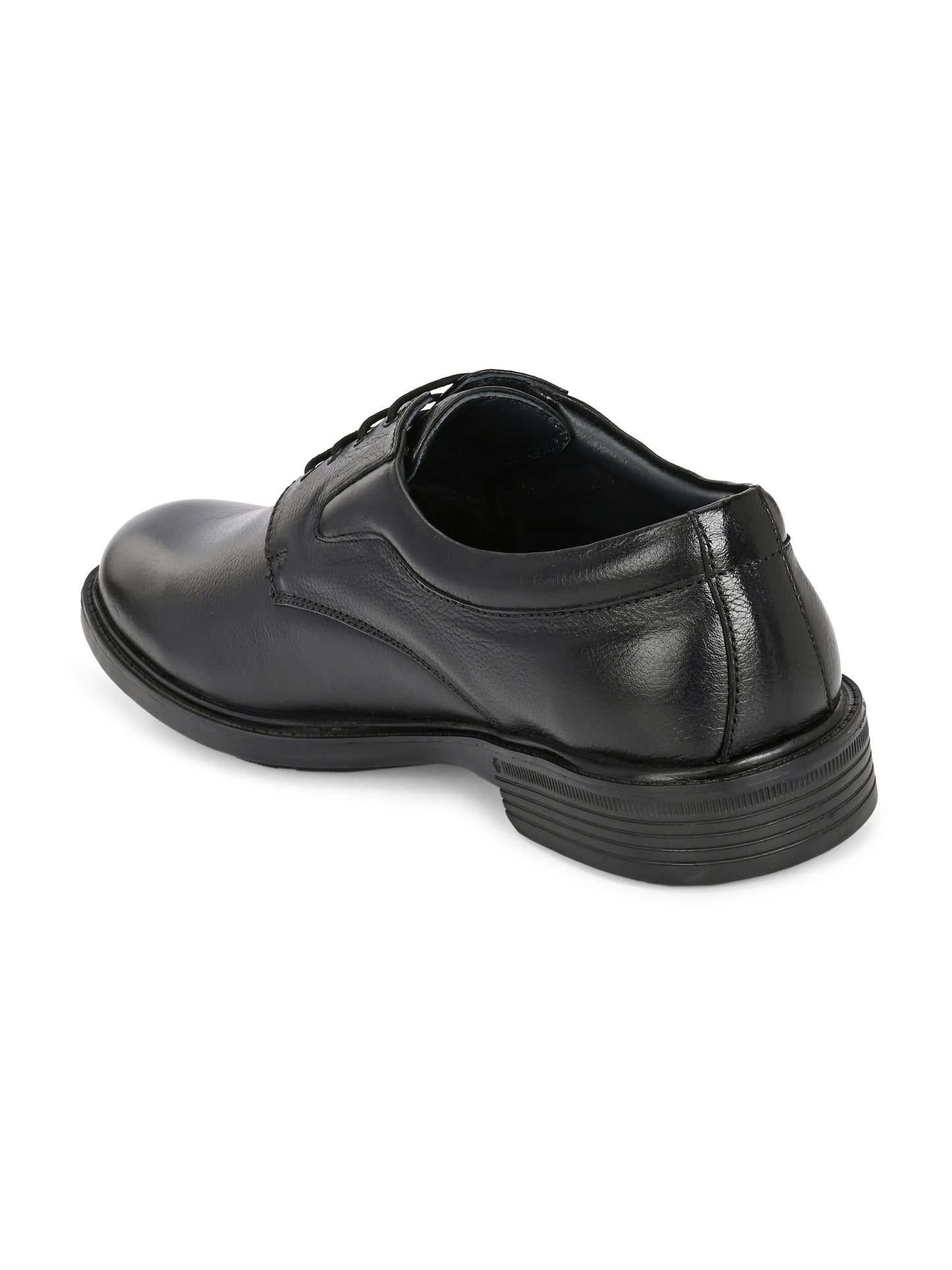 Premium Textured Leather Lace-Up Formal Shoes for Men | Elegant Dark Brown/Black Executive Derby Shoes