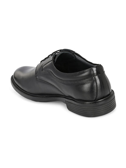 Premium Textured Leather Lace-Up Formal Shoes for Men | Elegant Dark Brown/Black Executive Derby Shoes