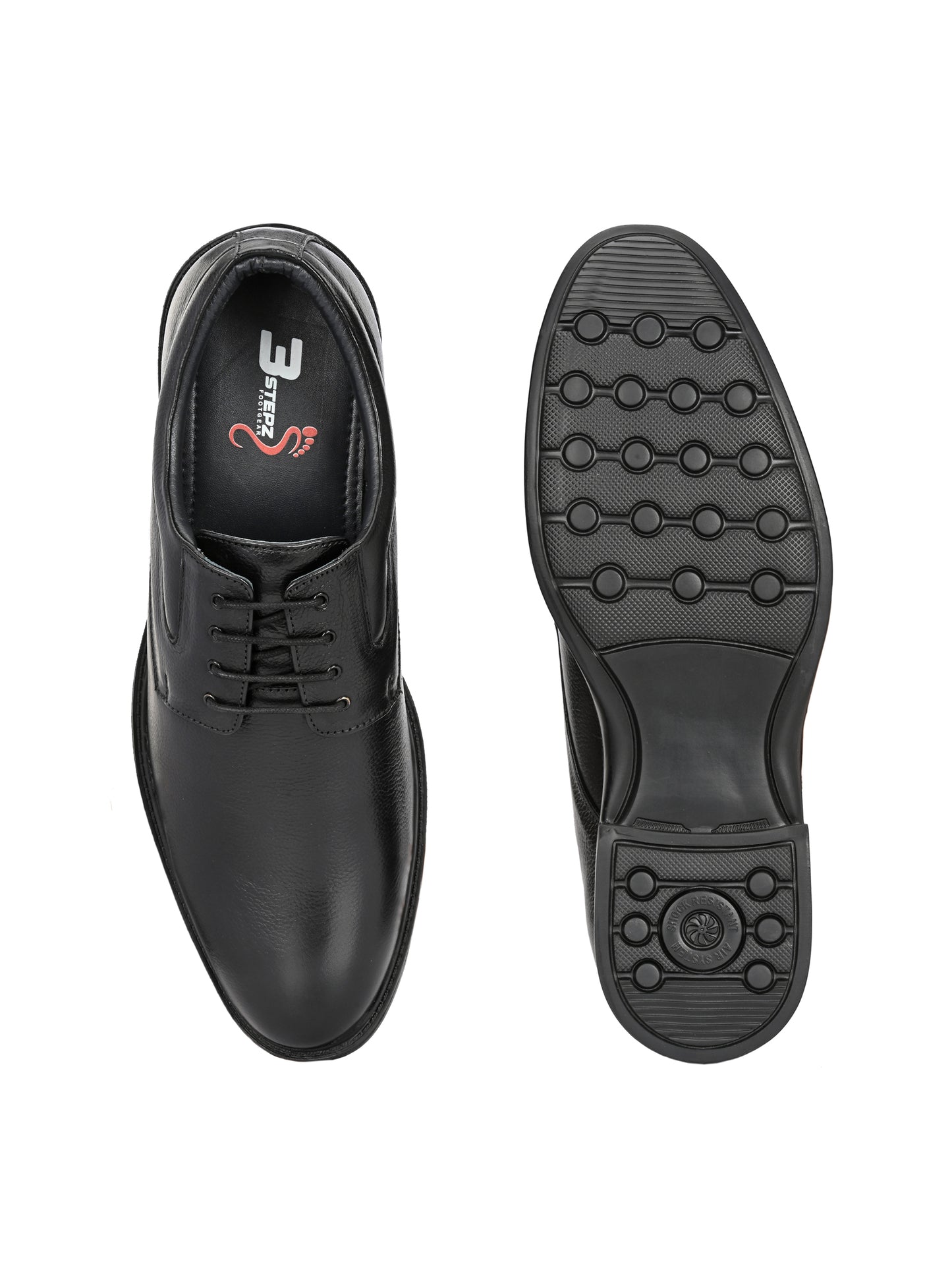 Premium Textured Leather Lace-Up Formal Shoes for Men | Elegant Dark Brown/Black Executive Derby Shoes