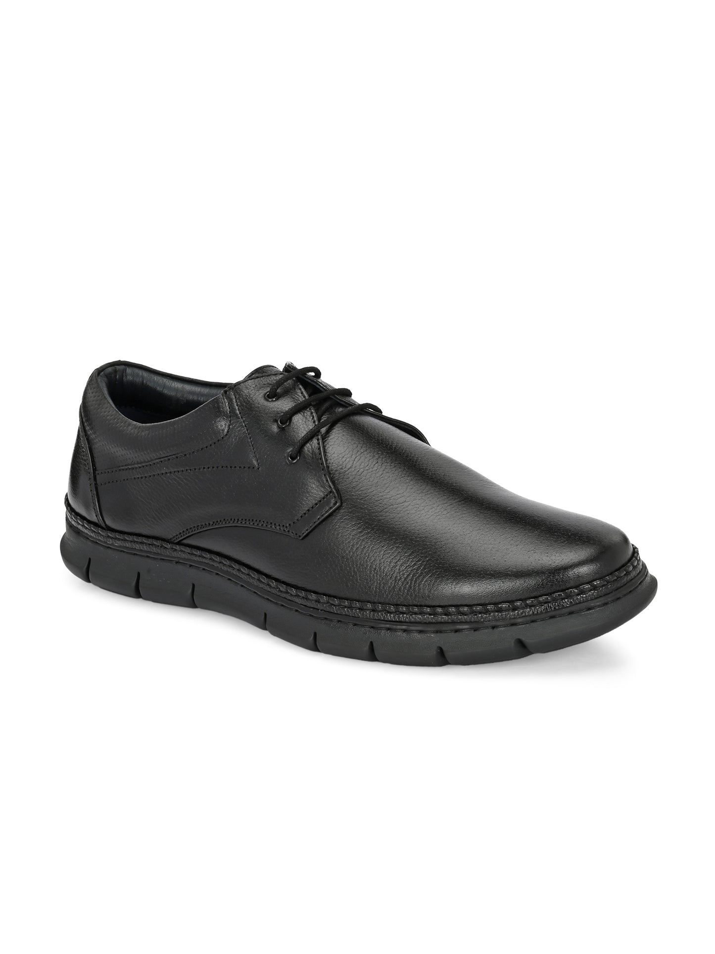 Classic Genuine Leather Lace-Up Shoes for Men in Brown and Black Colours