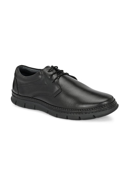 Classic Genuine Leather Lace-Up Shoes for Men in Brown and Black Colours