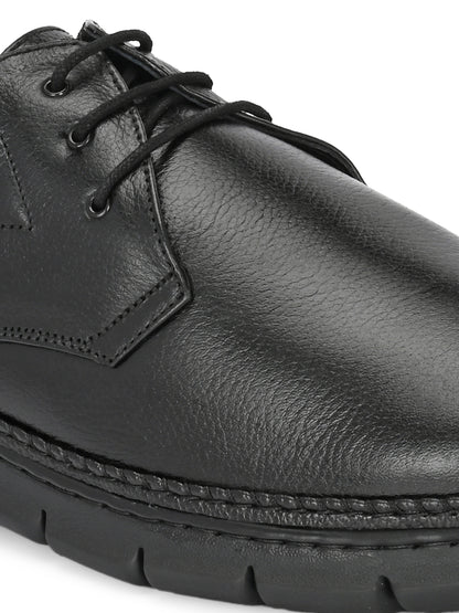 Classic Genuine Leather Lace-Up Shoes for Men in Brown and Black Colours