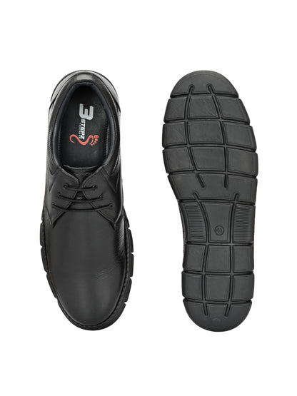 Classic Genuine Leather Lace-Up Shoes for Men in Brown and Black Colours