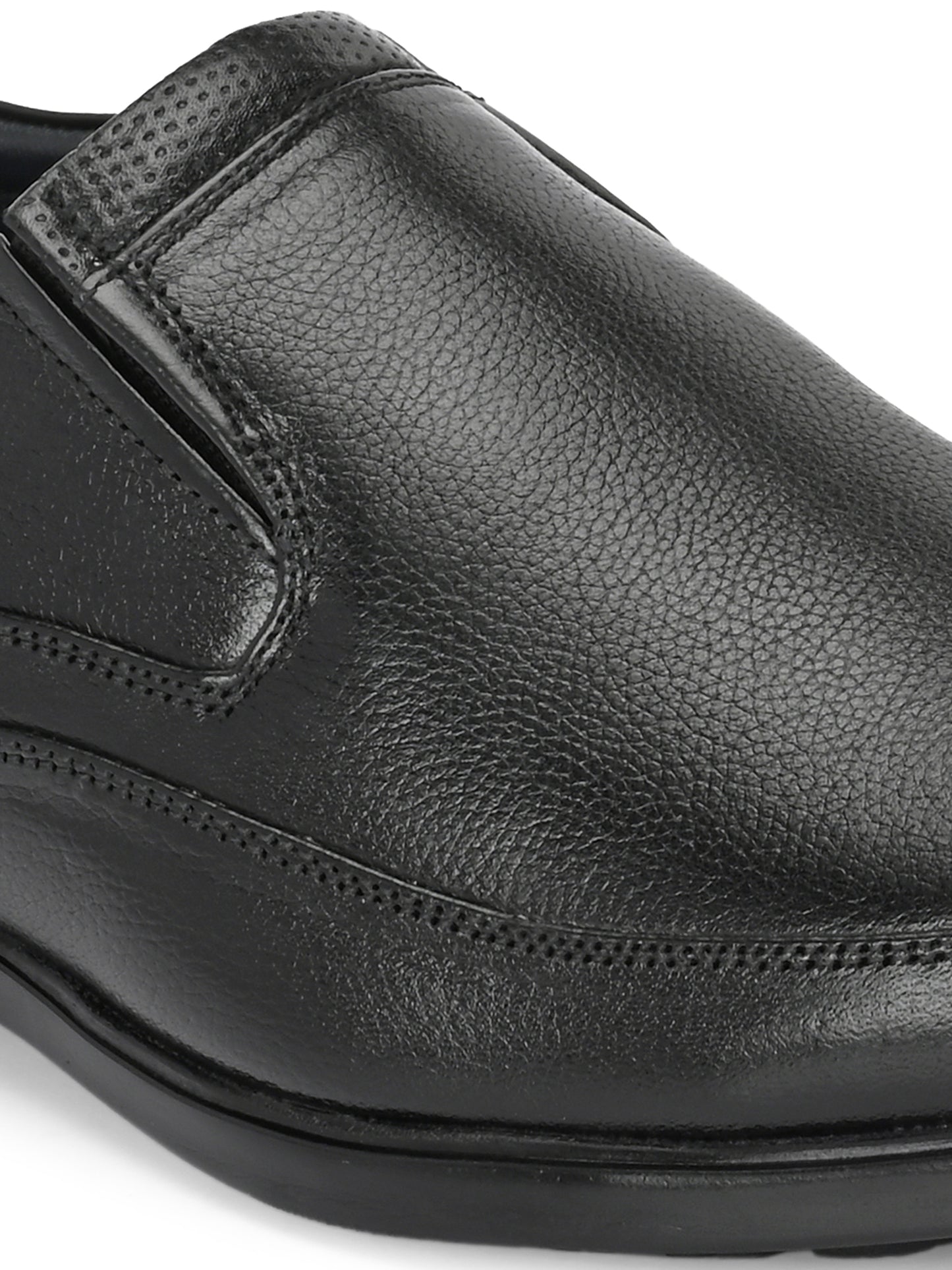 Classic Smart Genuine Leather Slip-On Shoes for Men in ark Brown and Black
