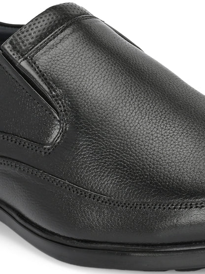 Classic Smart Genuine Leather Slip-On Shoes for Men in ark Brown and Black