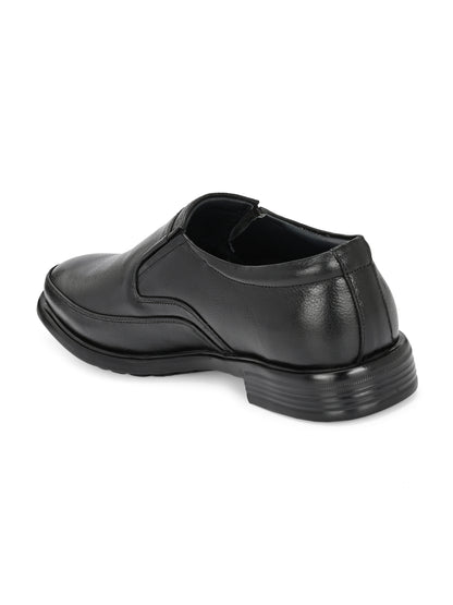 Classic Smart Genuine Leather Slip-On Shoes for Men in ark Brown and Black