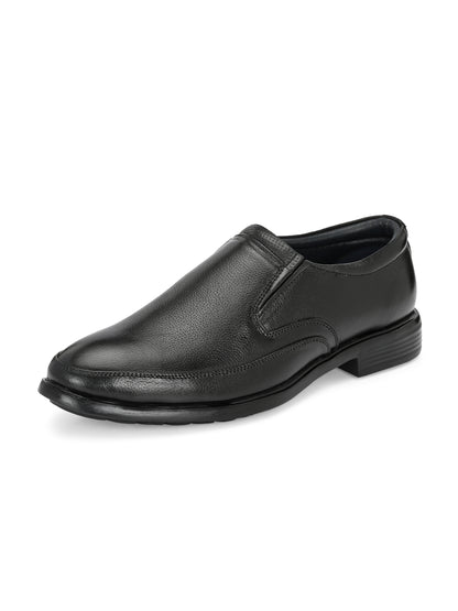 Classic Smart Genuine Leather Slip-On Shoes for Men in ark Brown and Black