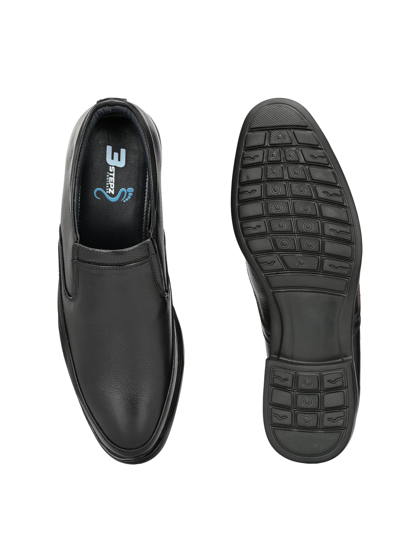 Classic Smart Genuine Leather Slip-On Shoes for Men in ark Brown and Black