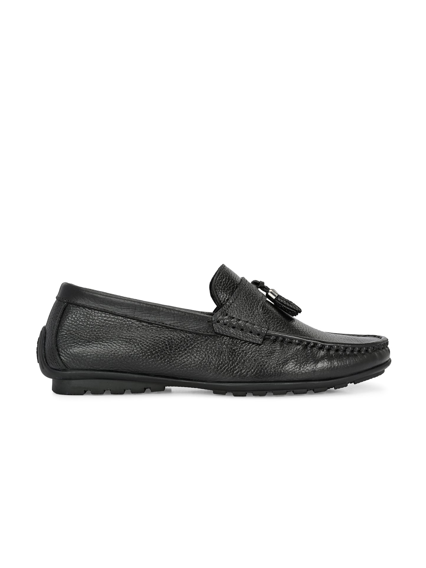 Premium Handcrafted Leather Tassel Loafers for Men in Dual-Tone Brown and Black