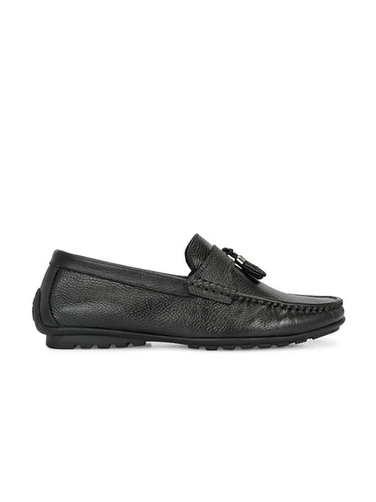 Premium Handcrafted Leather Tassel Loafers for Men in Dual-Tone Brown and Black