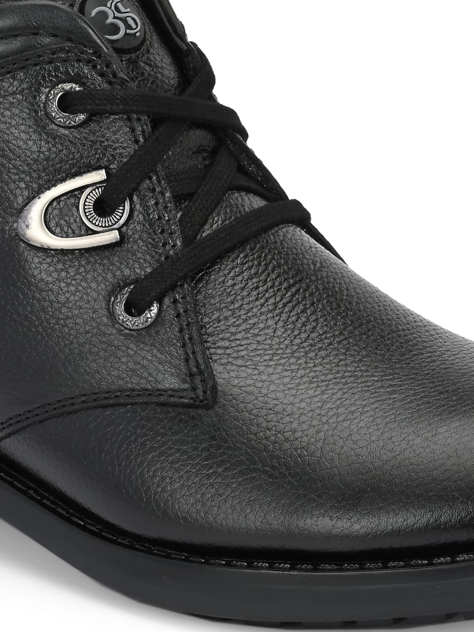 Premium Textured Leather Ankle Boots for Men | Stylish Black/Brown Rugged Outdoor & Casual Boots