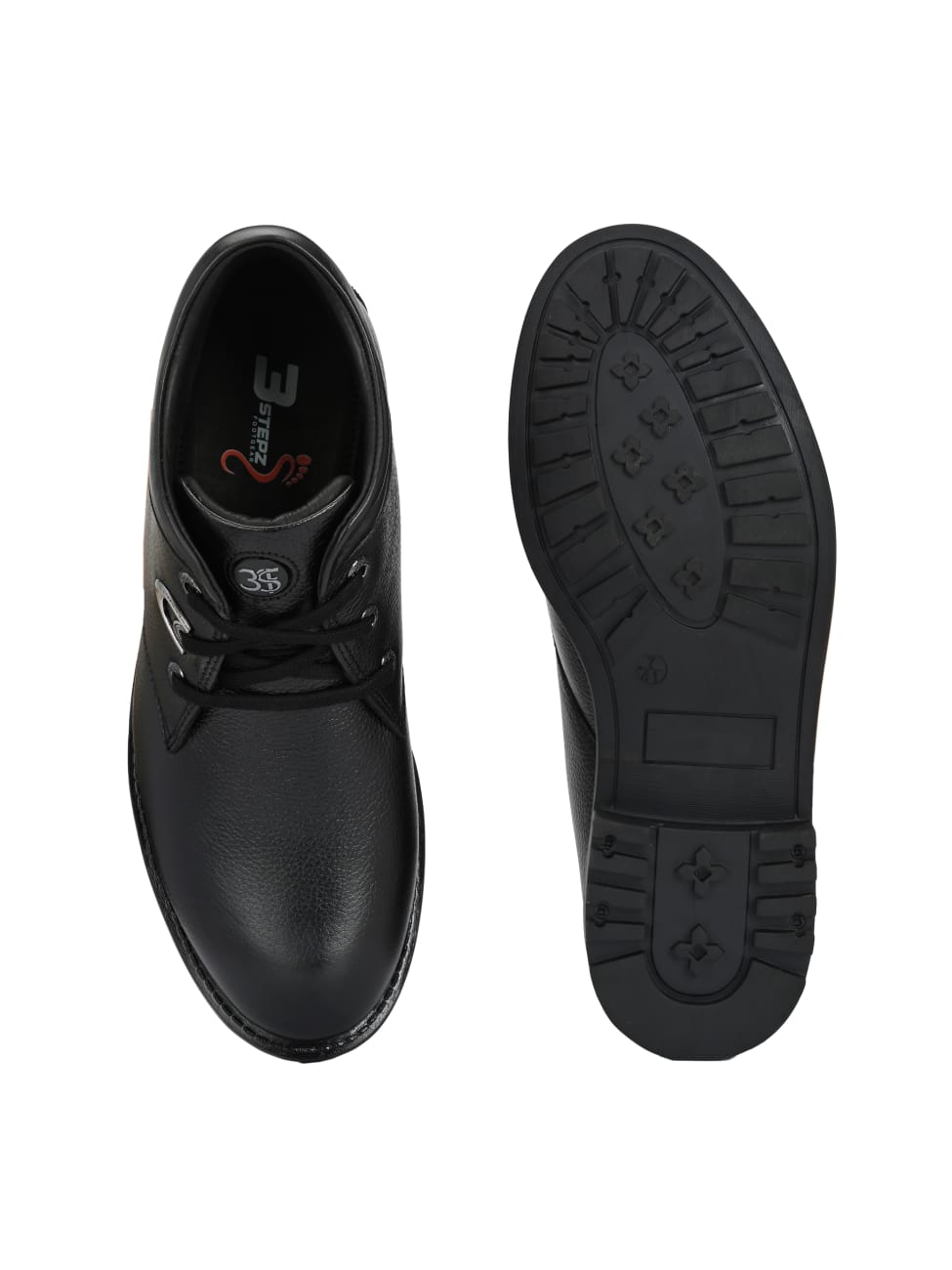 Premium Textured Leather Ankle Boots for Men | Stylish Black/Brown Rugged Outdoor & Casual Boots