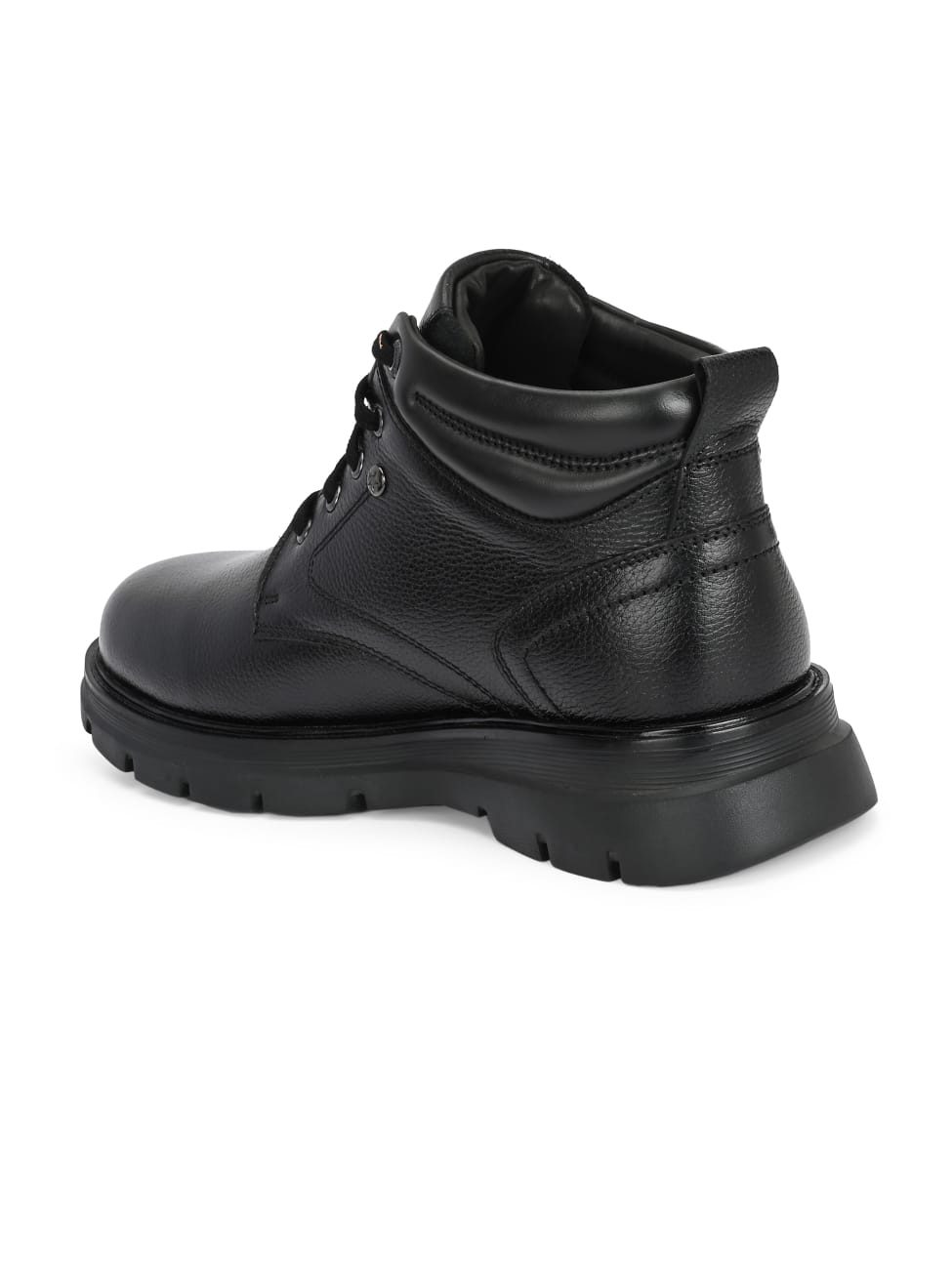 Premium Genuine Leather Ankle Boots for Men | Classic Black/Brown Lace-Up Rugged Casual & Outdoor Shoes