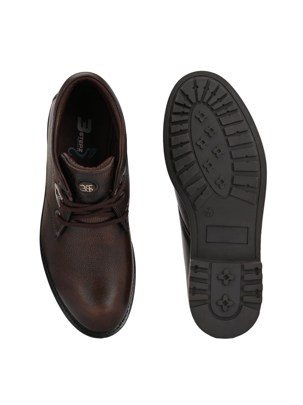 Premium Genuine Leather Ankle Boots for Men | Classic Black/Brown Lace-Up Rugged Casual & Outdoor Shoes