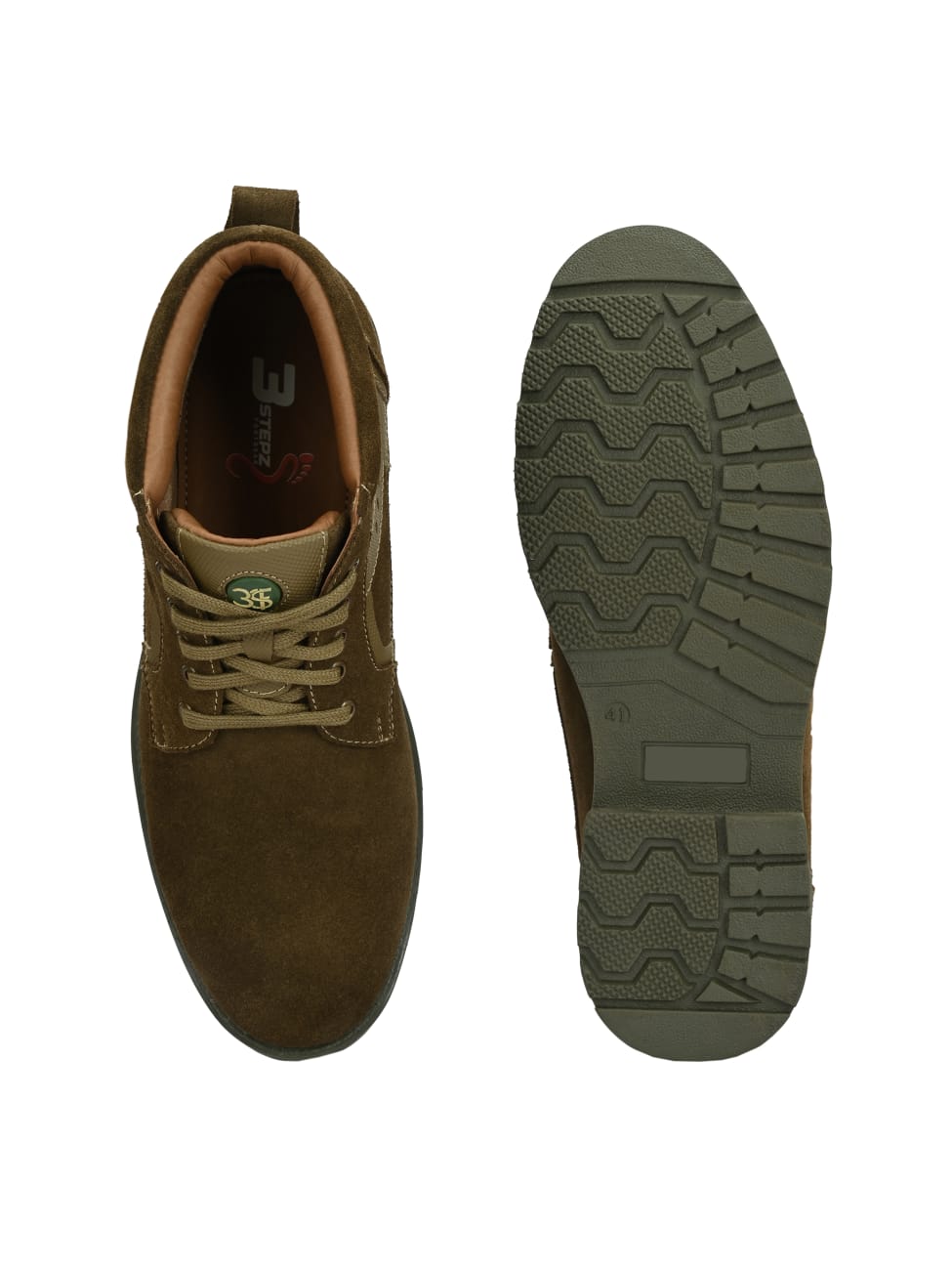 Premium Suede Finish Ankle Boots for Men | Classic Brown/Navy Blue Lace-Up Casual & Outdoor Shoes